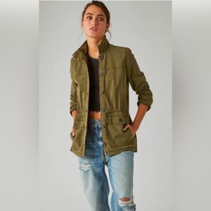 Navy Blue Lucky Brand Military Jacket size small